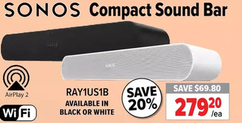 2001 Audio Video Sonos compact sound bar offer
