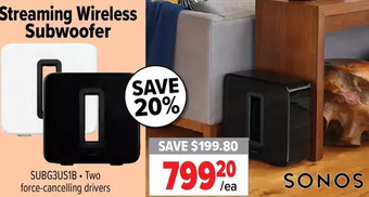 2001 Audio Video Streaming wireless subwoofer offer