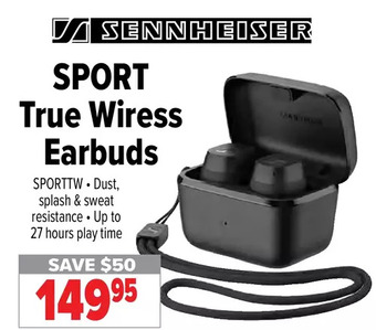 2001 Audio Video Sennheiser sport true wiress earbuds offer