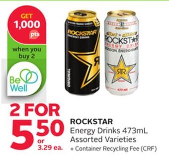 Rexall Rockstar energy drinks offer