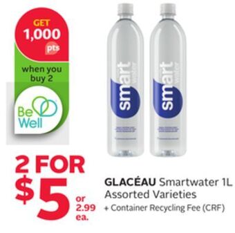 Rexall Glacéau smartwater offer