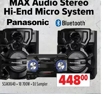 2001 Audio Video Panasonic max audio stereo hi-end micro system offer