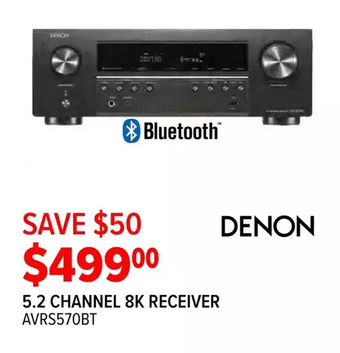 2001 Audio Video Denon 5.2 channel 8k receiver offer