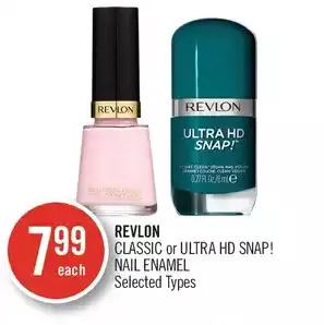 Shoppers Drug Mart Revlon classic or ultra hd snap! nail enamel offer