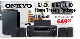 2001 Audio Video Onkyo 5.1-ch. hdr 4k uhd home theatre package offer