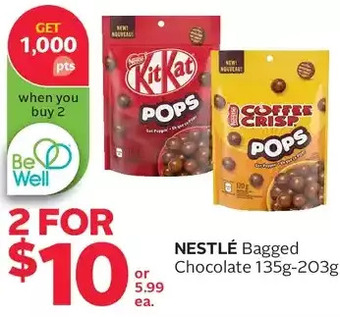 Rexall Nestlé bagged chocolate offer