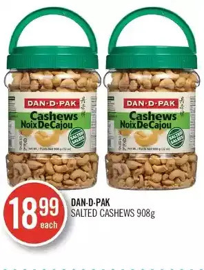 Shoppers Drug Mart Dan-d-pak salted cashews offer