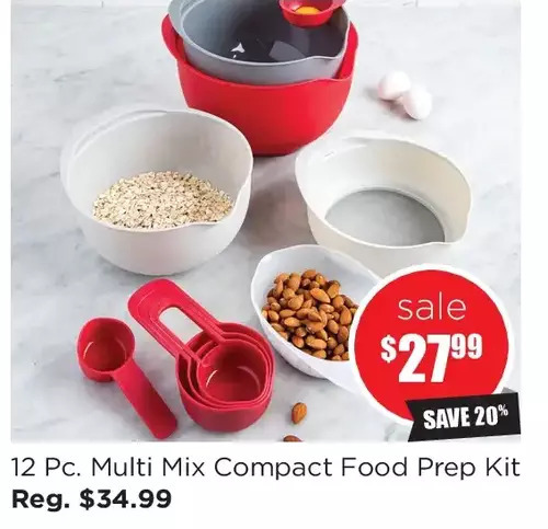 Kitchen Stuff Plus 12 pc. multi mix compact food perp kit offer