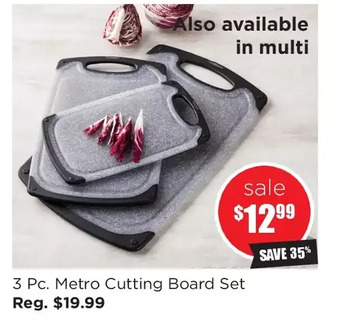 Kitchen Stuff Plus 3 pc. metro cutting board set offer