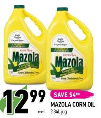 Coppa's Fresh Market Mazola corn oil offer