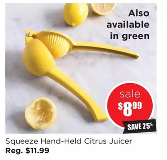 Kitchen Stuff Plus Squeeze hand-held citrus juicer offer