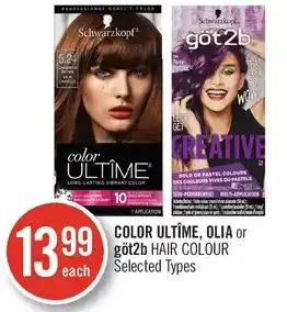 Shoppers Drug Mart Color ultîme, olia or göt2b hair colour offer