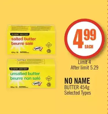 Shoppers Drug Mart No name butter offer
