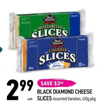 Coppa's Fresh Market Black diamond cheese slices offer