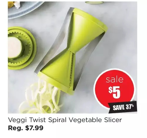 Kitchen Stuff Plus Veggi twist spiral vegetable slicer offer