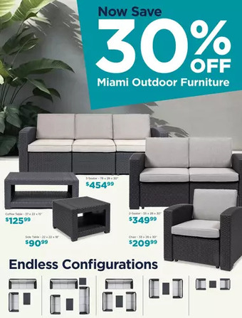 Kitchen Stuff Plus Miami outdoor furniture offer