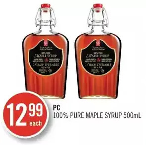 Shoppers Drug Mart Pc 100% pure maple syrup offer