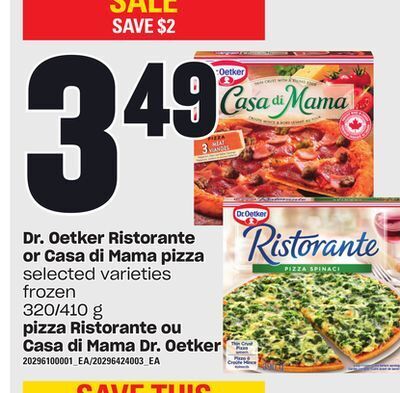 Independent City Market Dr. oetker ristorante or casa di mama pizza, 320/410 g offer