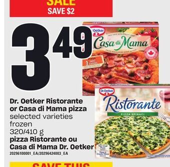 Independent City Market Dr. oetker ristorante or casa di mama pizza, 320/410 g offer