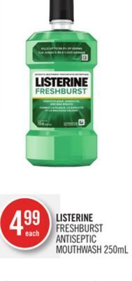 Shoppers Drug Mart Listerine freshburst antiseptic mouthwash offer