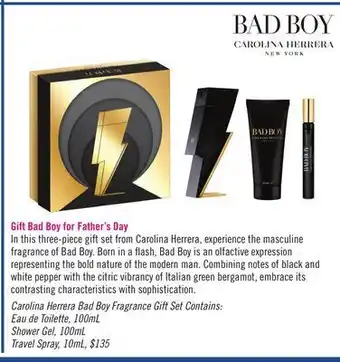 Shoppers Drug Mart Gift bad boy for father's day offer