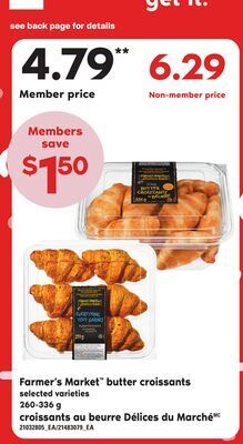 Independent City Market Croissants au beurre délices du marché, 260-336 g offer
