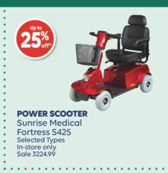 Shoppers Drug Mart Power scooter sunrise medical fortress s425 offer