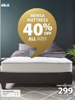 JYSK Mensa spring mattress offer