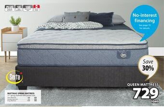 JYSK Serta matthias spring mattress offer
