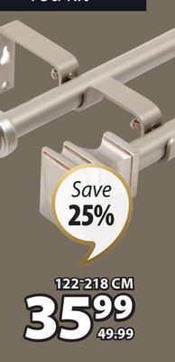 JYSK Nouvel double rod kit offer