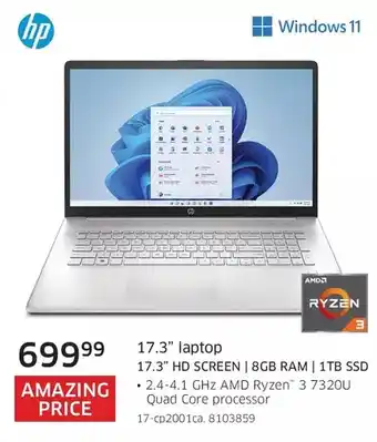 The Source Hp 17.3 laptop 17.3 hd screen | 8gb ram | 1 tb ssd offer