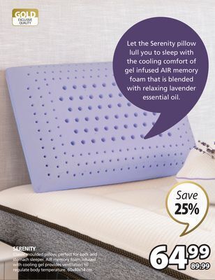 JYSK Serenity classic moulded pillow offer