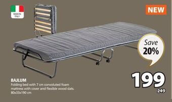JYSK Bajlum folding bed offer