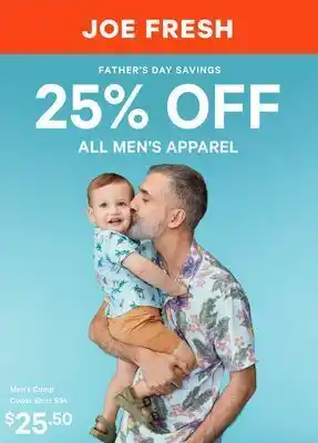 Joe Fresh Men's camp collar shirt offer