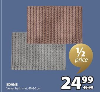 JYSK Edane velvet bath mat offer