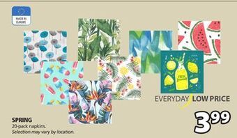 JYSK Spring 20-pack napkins offer