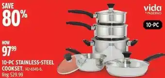 Canadian Tire Vida PADERNO 10-PC STAINLESS-STEEL COOKSET offer