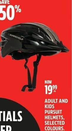 Canadian Tire ADULT AND KIDS PURSUIT HELMETS offer