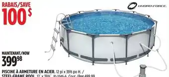 Canadian Tire HYDRO-FORCE STEEL-FRAME POOL. 12' x 39 offer