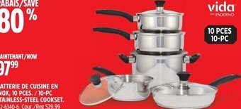 Canadian Tire 10-PC STAINLESS-STEEL COOKSET offer
