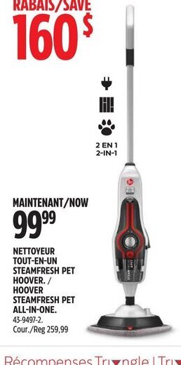 Canadian Tire HOOVER STEAMFRESH PET ALL-IN-ONE offer