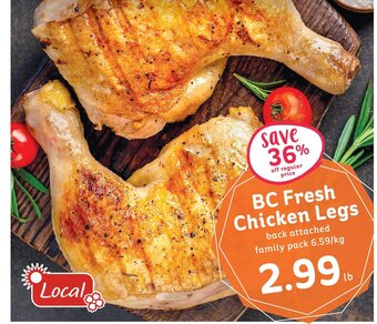 IGA BC Fresh Chicken Legs offer