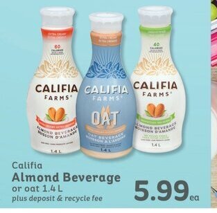 IGA Califia Almond Beverage offer