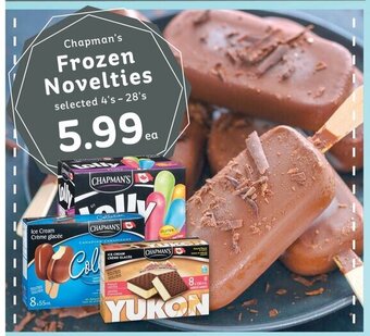 IGA Chapman's Frozen Novelties offer