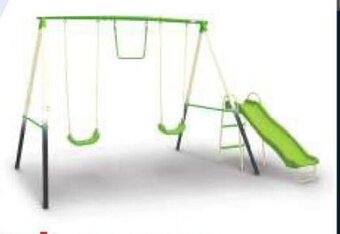 Canadian Tire 4-Station Metal Swing Set. offer