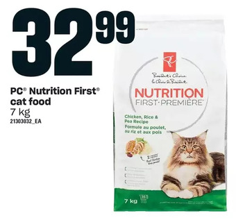 Loblaws Pc nutrition first cat food offer