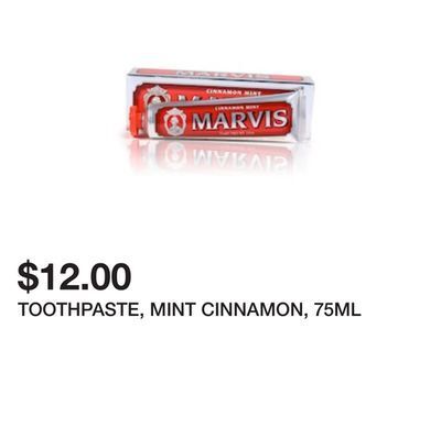 Chapters Indigo Toothpaste, mint cinnamon, 75ml offer
