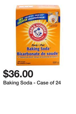 Dollarama Baking soda - case of 24 offer