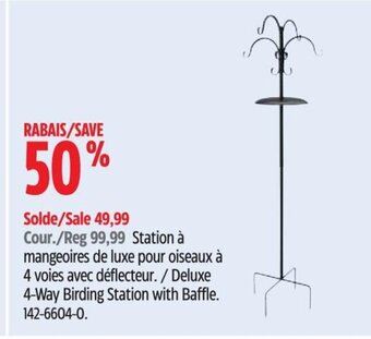 Canadian Tire Deluxe 4-Way Birding Station with Baffle. offer