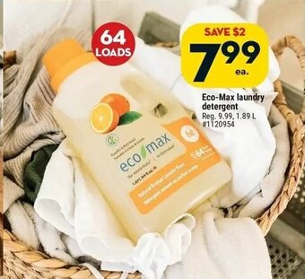 Giant Tiger Eco-Max laundry detergent offer